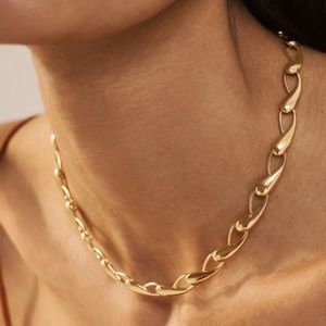 MONICA VINADER 18K Gold Nura Collar Necklace New